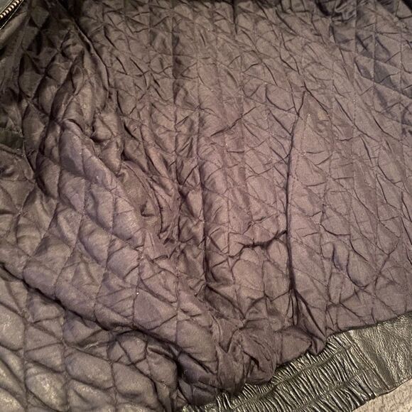 UNIK Black Leather Riding Jacket Size Large - Picture 10 of 16